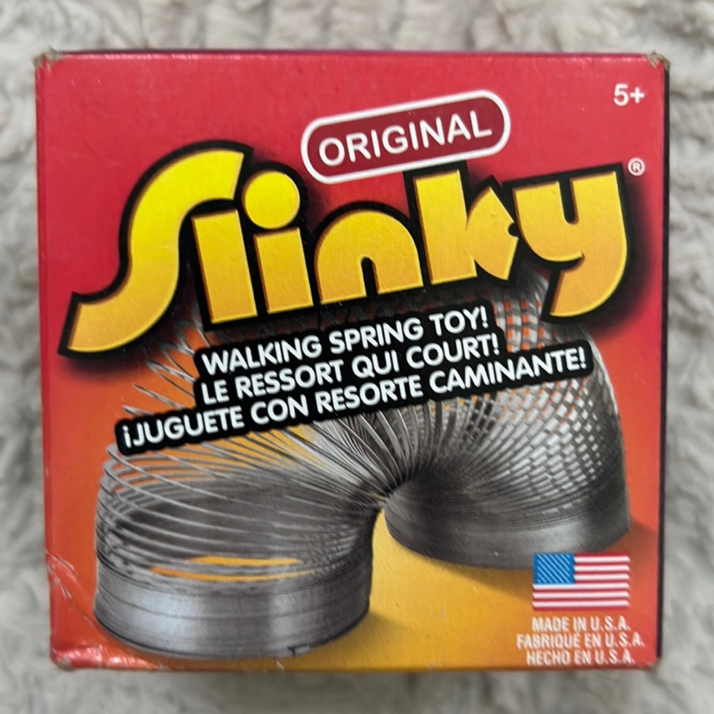 Original Slinky Walking Spring Toy, New in factory sealed box